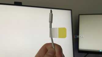 A marked USB-C cable
