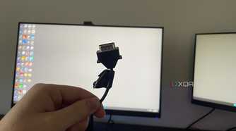 A serial cable marked by electrical tape