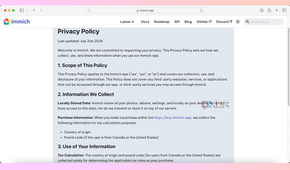 Immich privacy policy