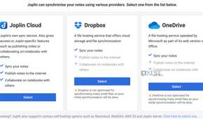 Joplin cloud storage options