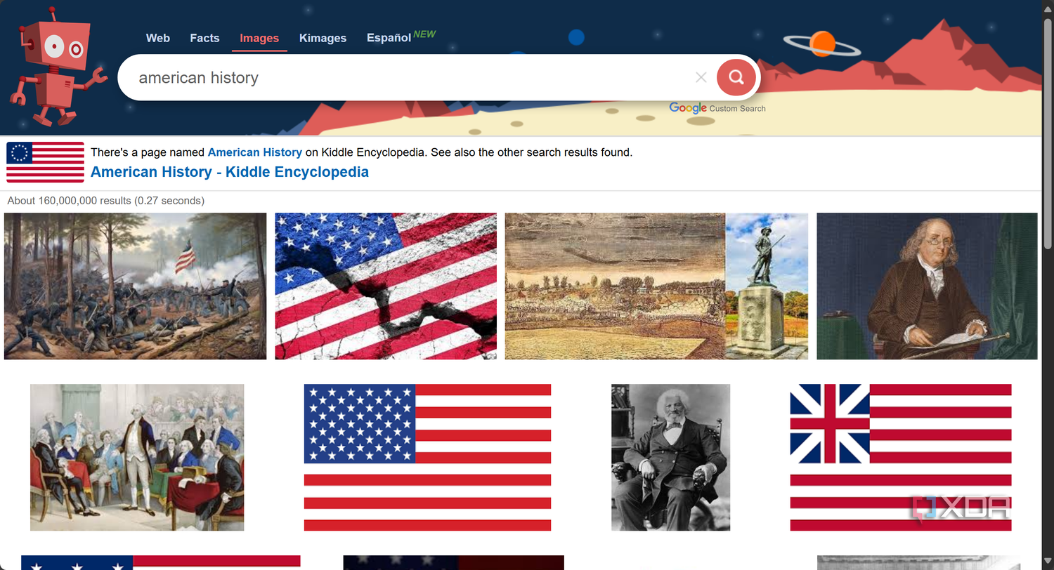 Kiddle Image Search results