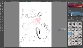 Texture brushes in Krita
