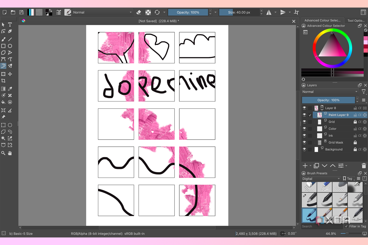 Krita comic strip