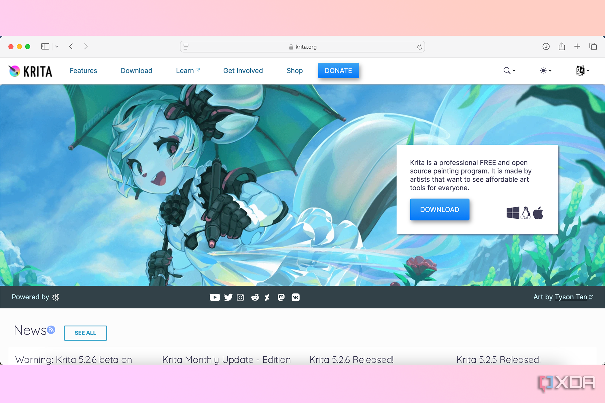 Krita homepage