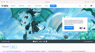Krita homepage