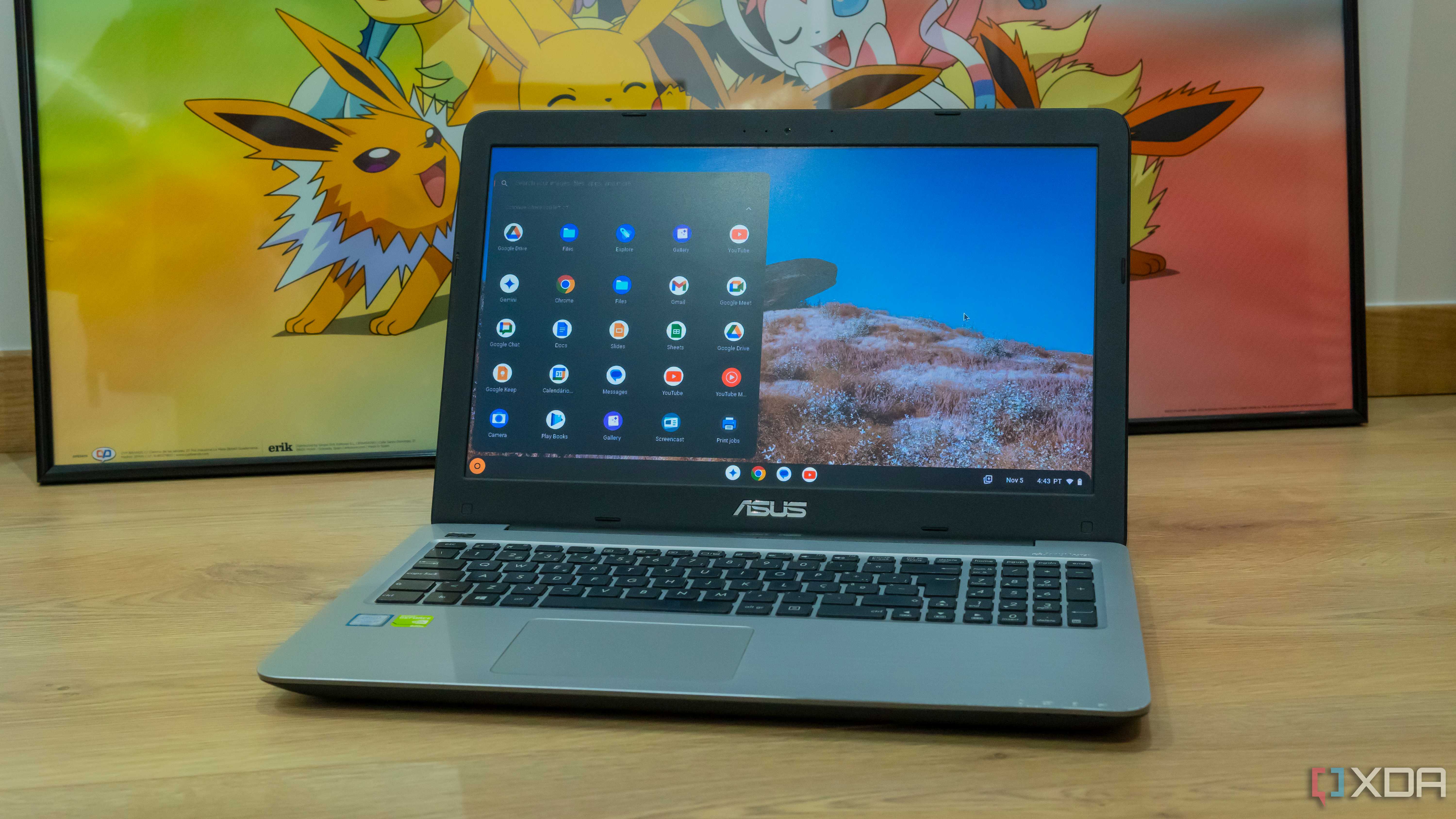 An old laptop running ChromeOS Flex