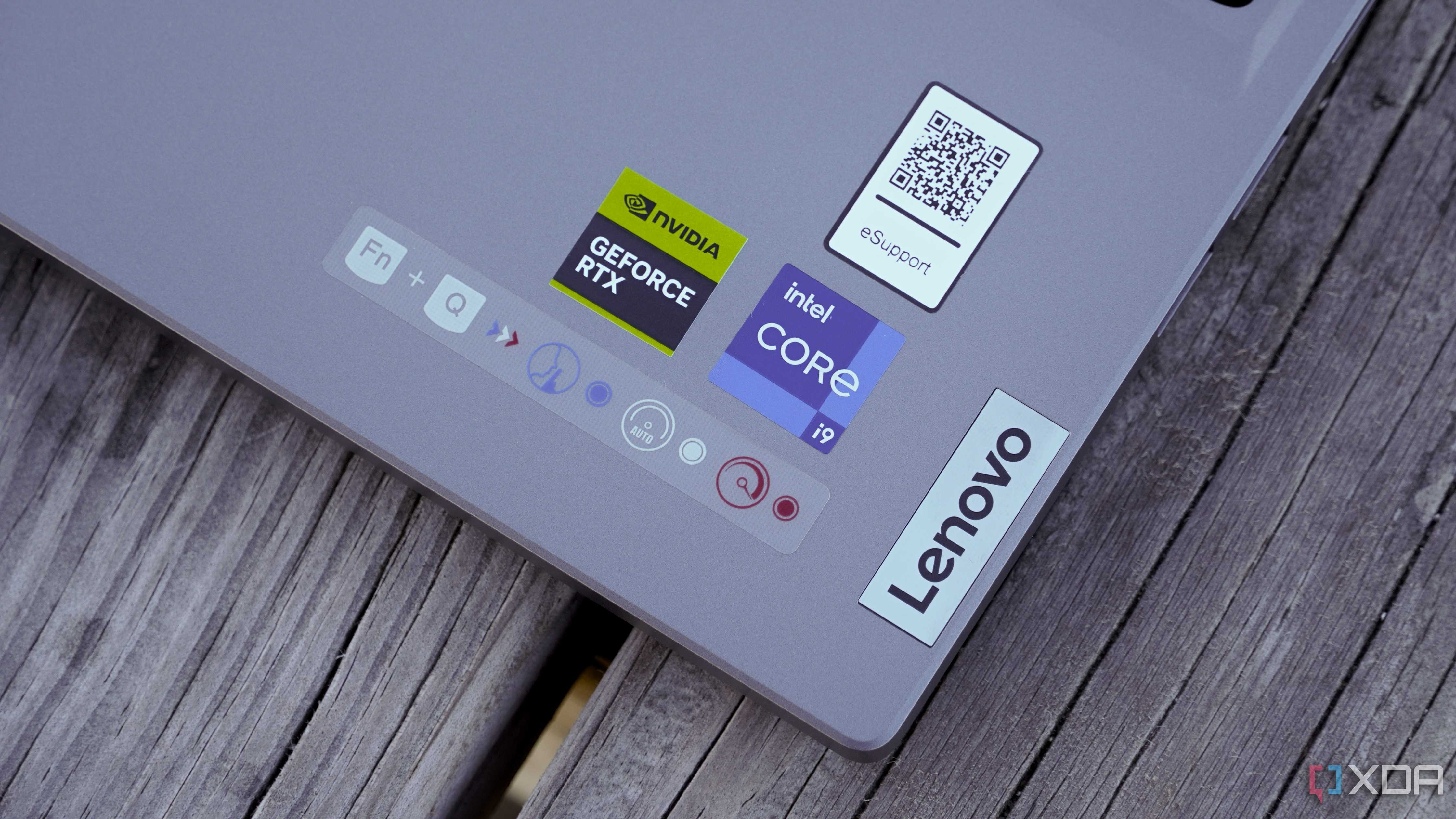 A close shot of a Lenovo legion gaming laptop