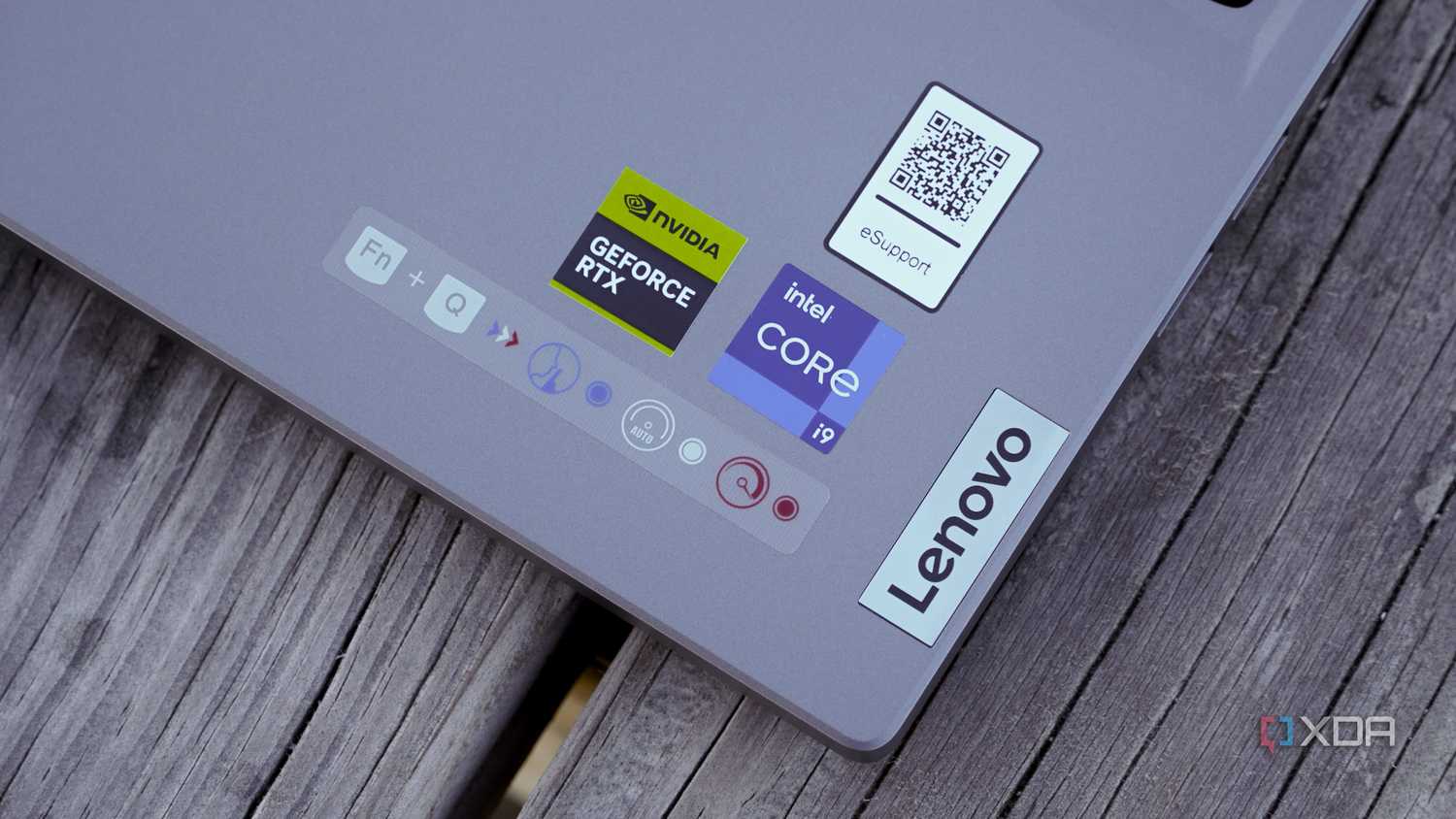 A close shot of a Lenovo legion gaming laptop