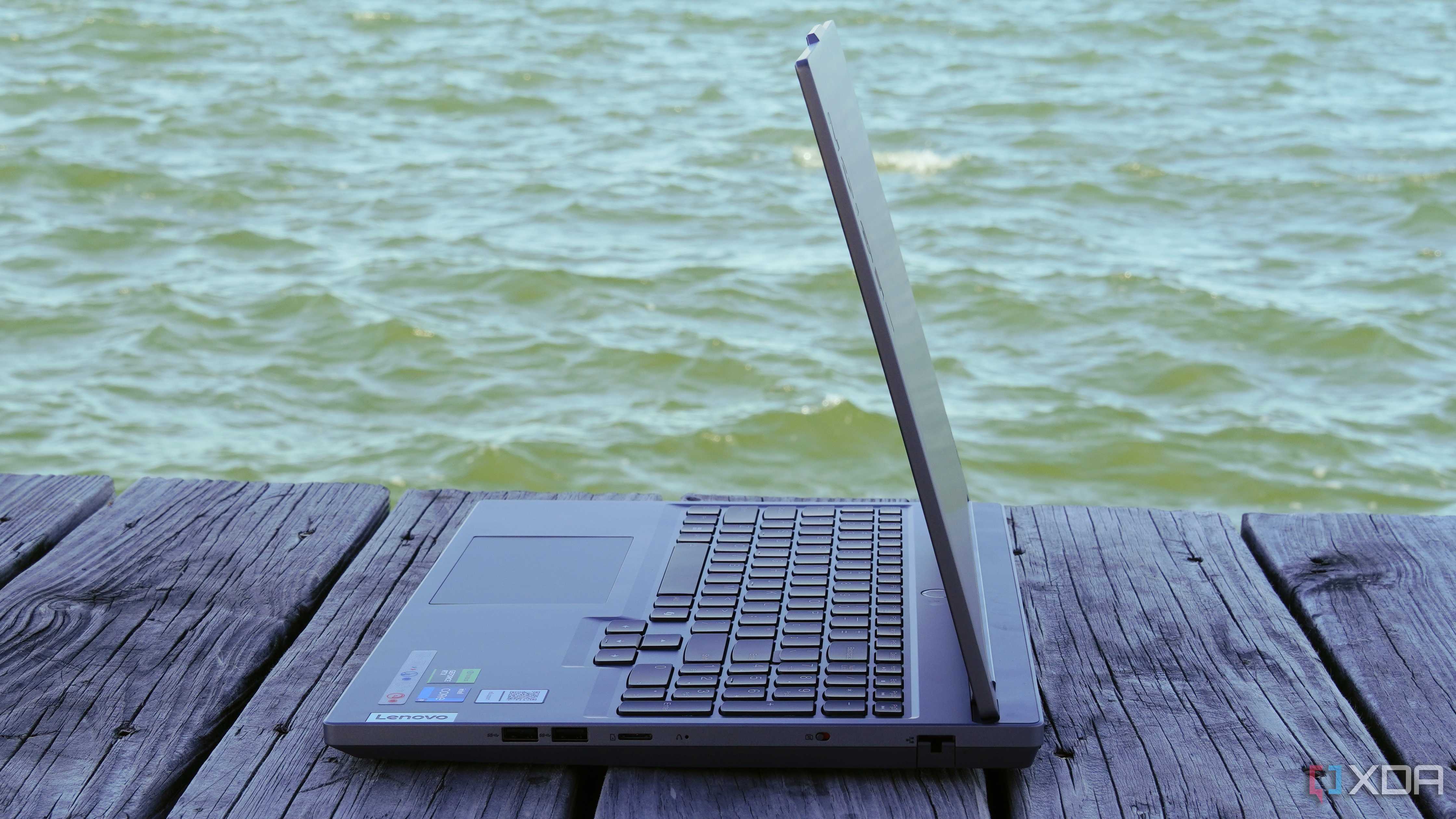 The side profile of the Lenovo Legion 5.