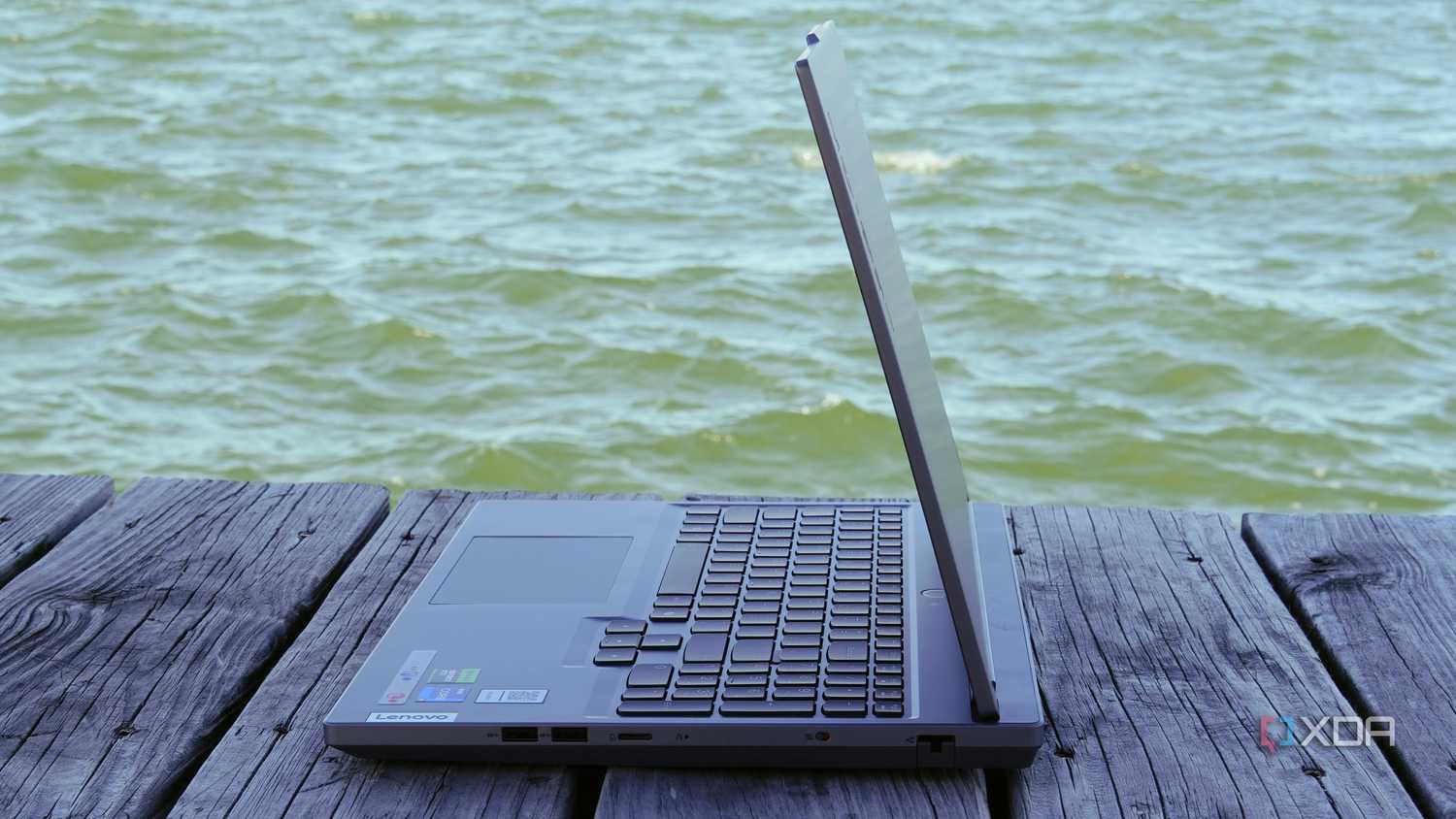 The side profile of the Lenovo Legion 5.