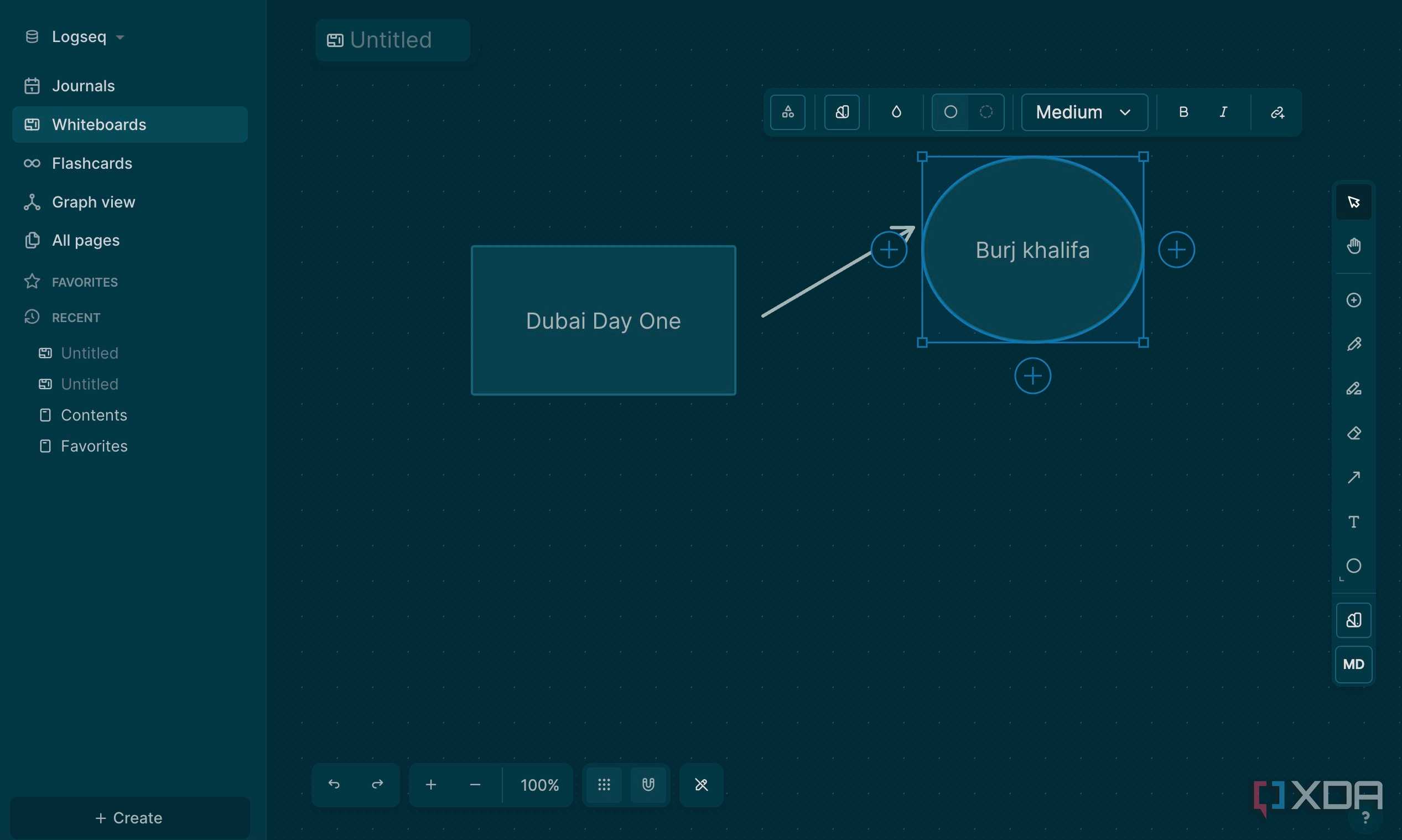 Logseq modern UI