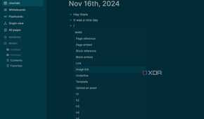 Logseq slash command