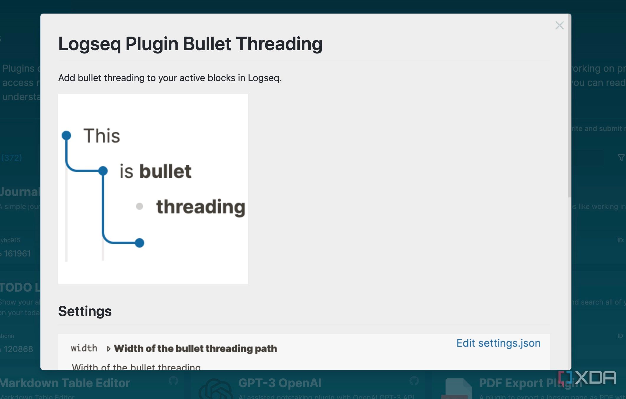Logseq bullet threading plugin
