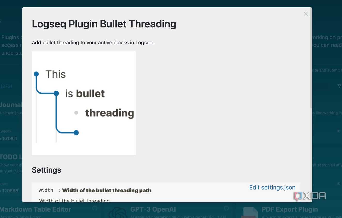 Logseq bullet threading plugin