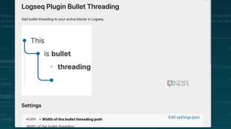 Logseq bullet threading plugin