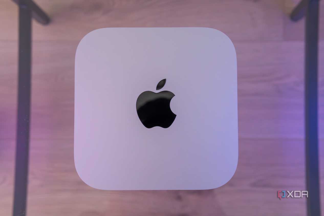 Top-down view of the M4 Mac Mini