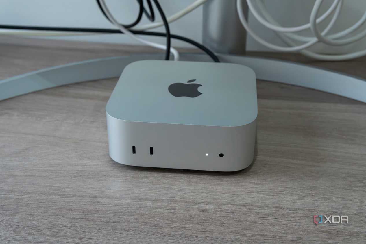 Front view of the M4 Mac Mini
