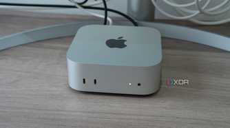 Front view of the M4 Mac Mini