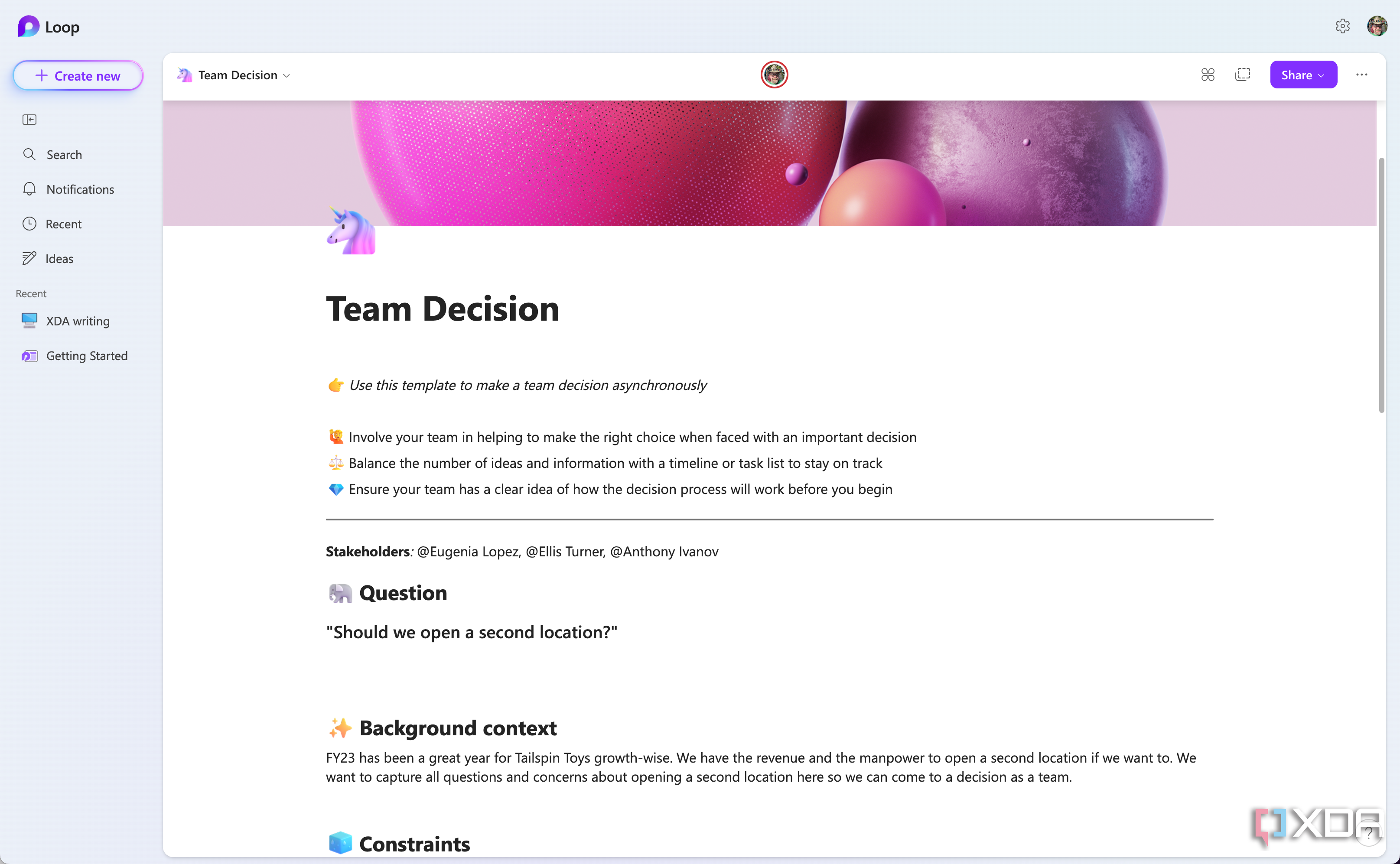 Team Loop Example I’m using Microsoft Loop as a team wiki and it’s 10x faster than Notion ...