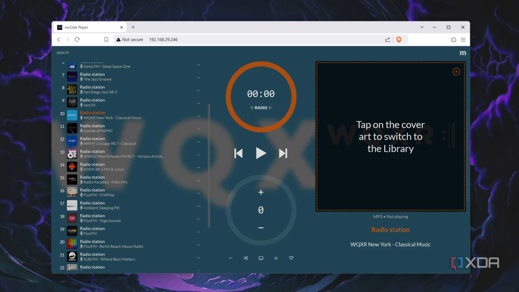Running a moOde Audio server on the Raspberry Pi