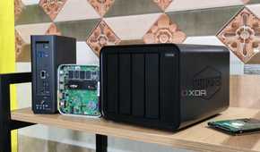 A TerraMaster F8 SSD Plus, a TerraMaster F4-424 Max, and an Aiffro K100 NAS