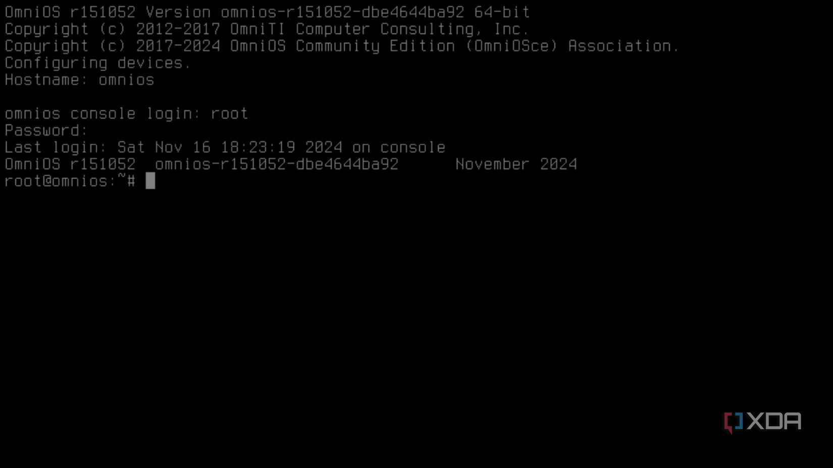 Logging into Omni OS