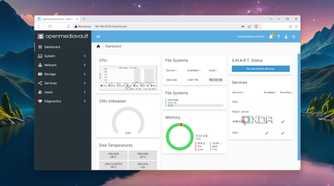 The OpenMediaVault Dashboard