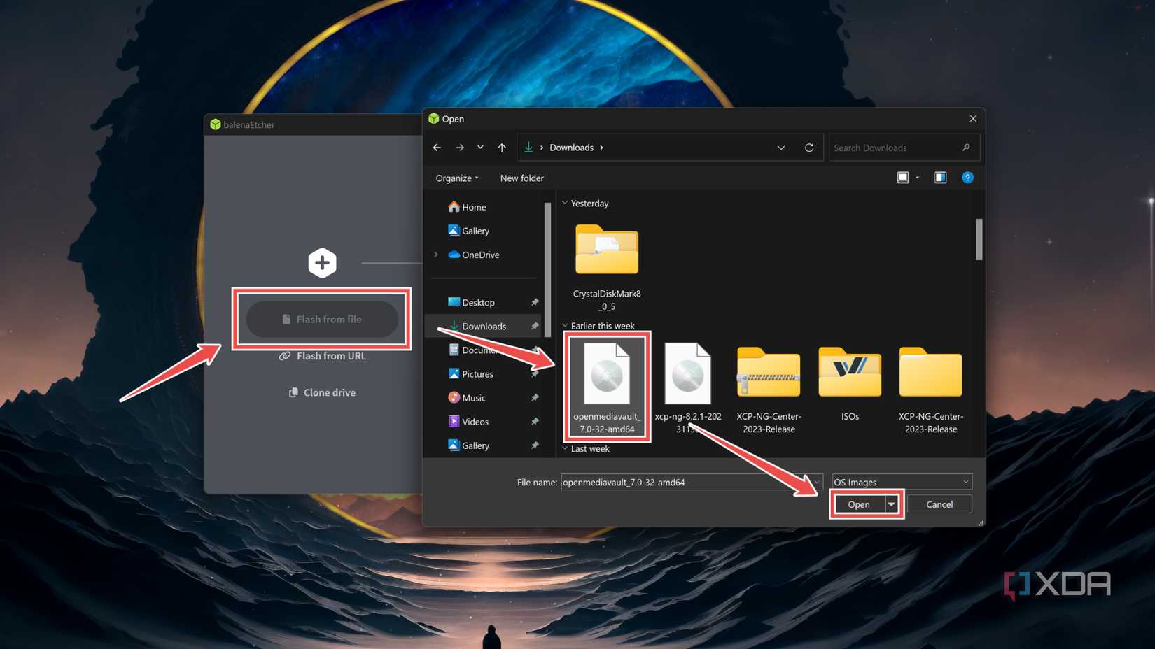 Adding the OpenMediaVault ISO to Balena Etcher