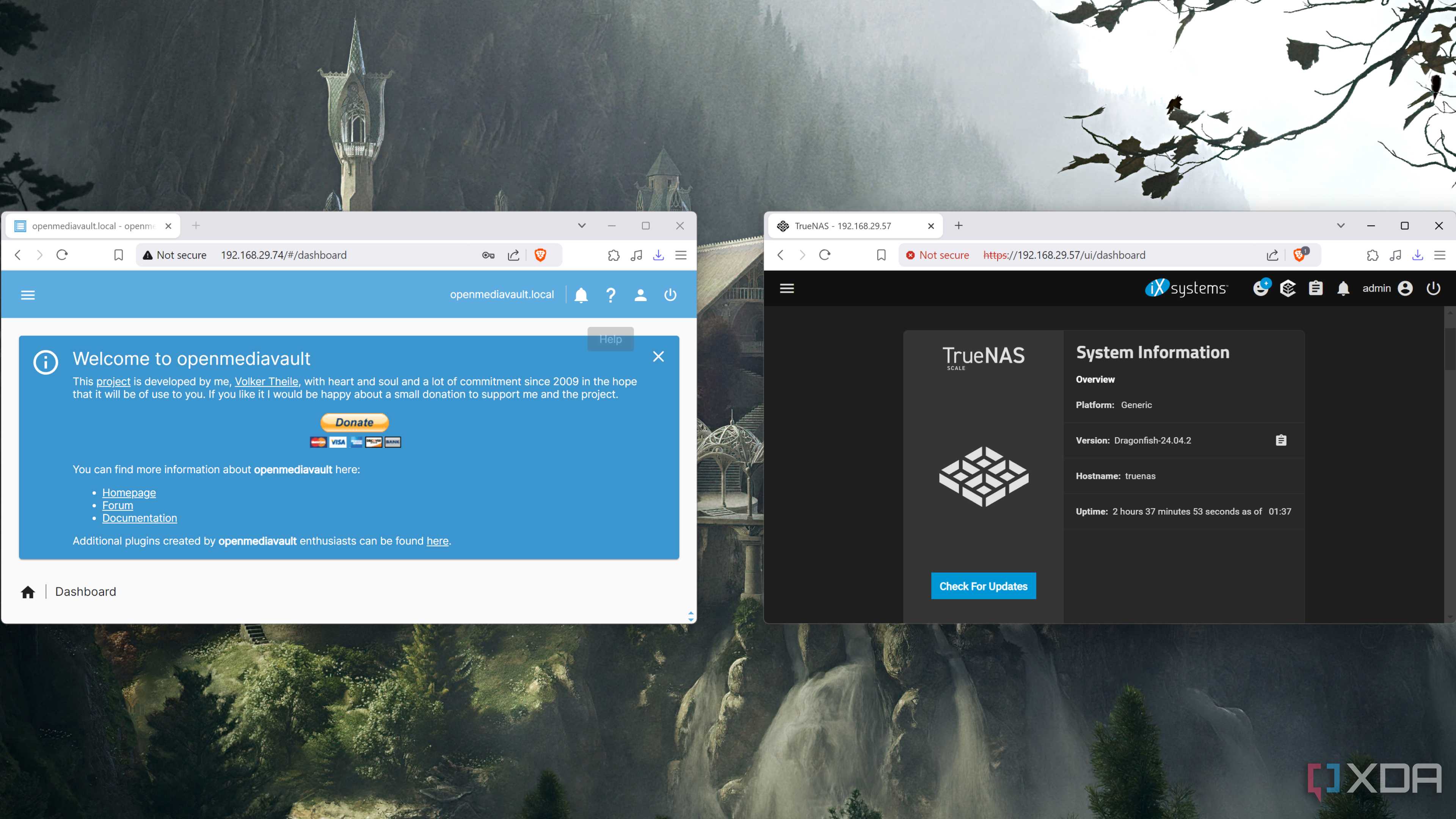 Running OpenMediavault alongside TrueNAS Scale