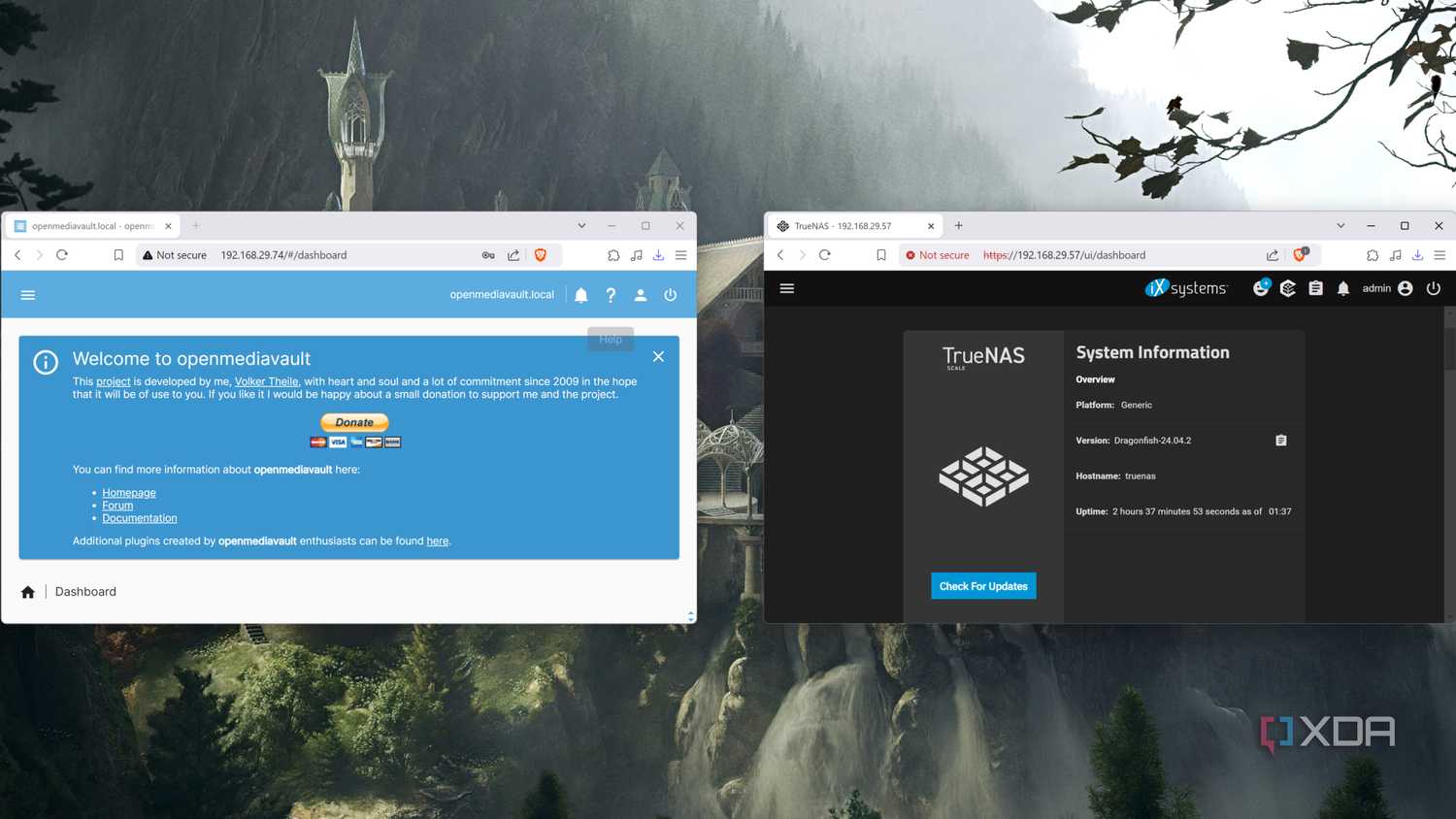Running OpenMediavault alongside TrueNAS Scale