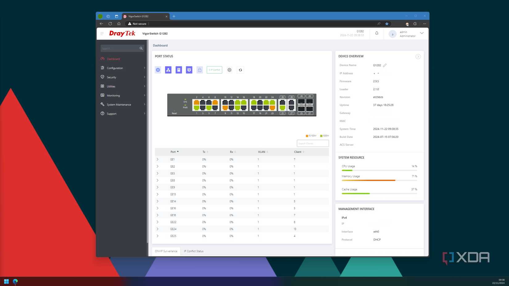 Switch Management Interface 9 things you can do with a managed network switch