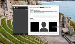 image showing the qtox settings audio video tab