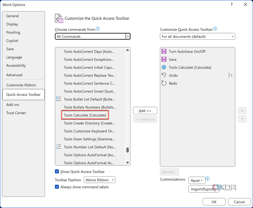 Quick Shortcut Bar Customization_2