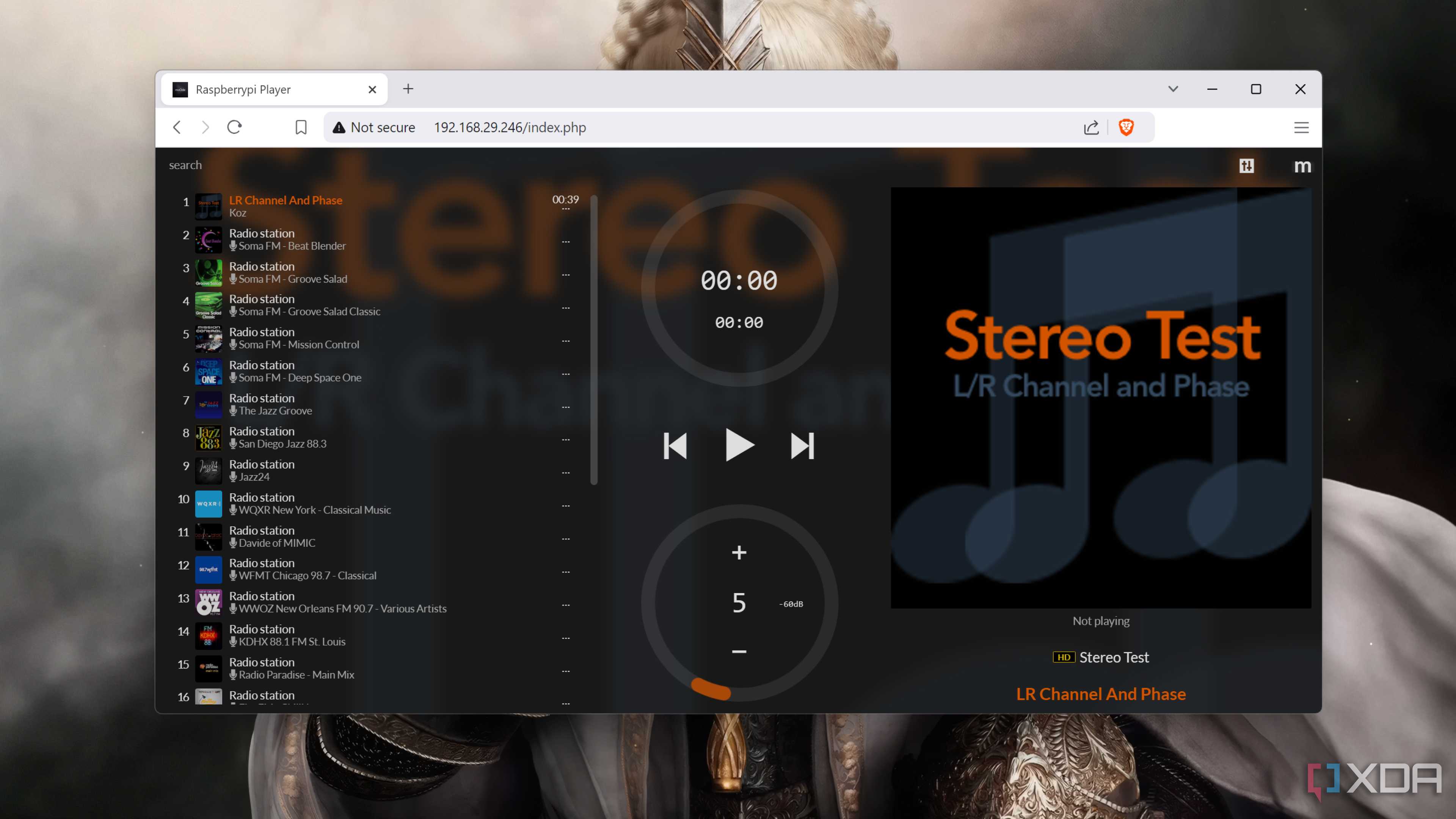 The moOde Audio web UI