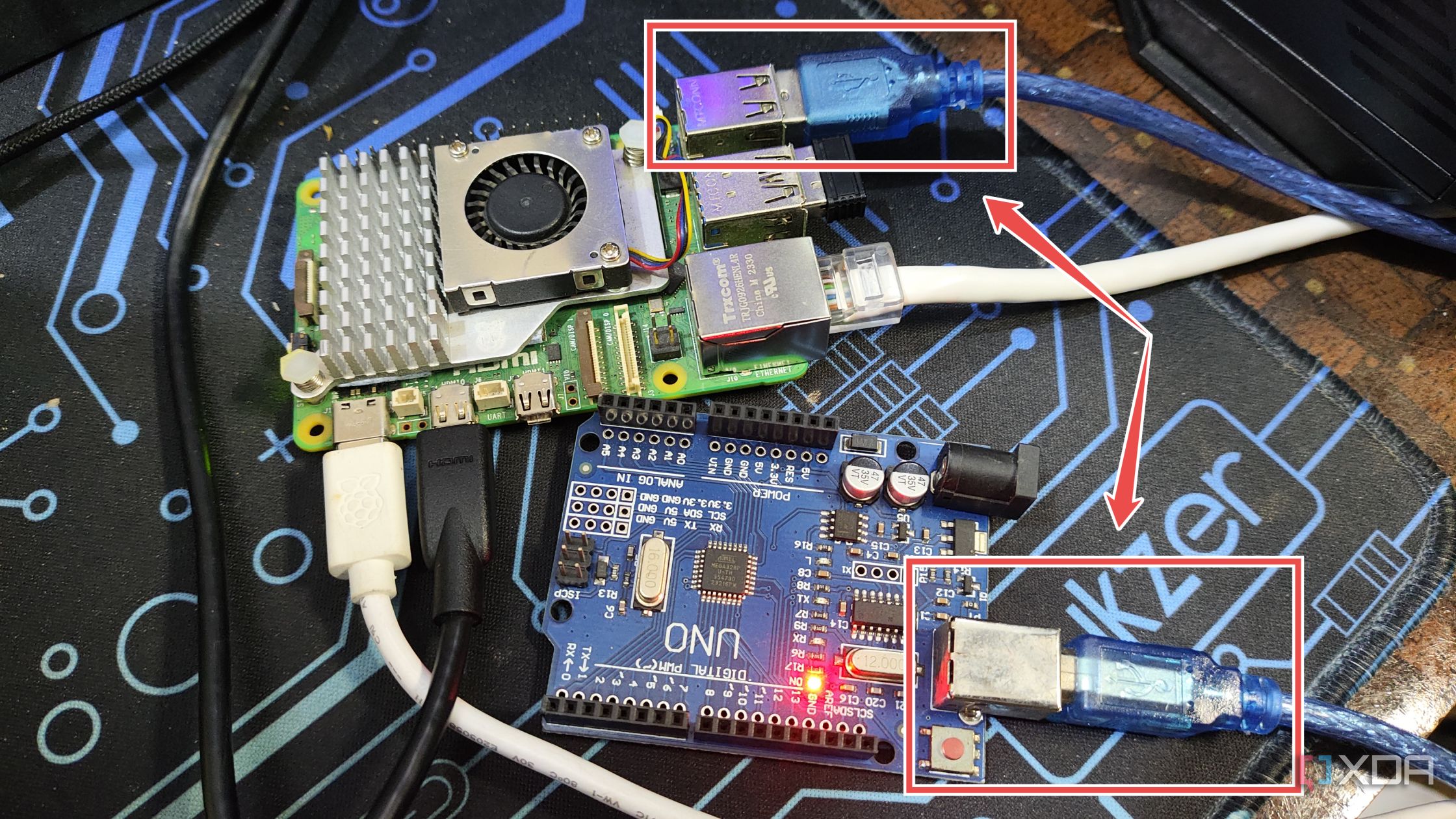 Connecting the Raspberry Pi to the Arduino