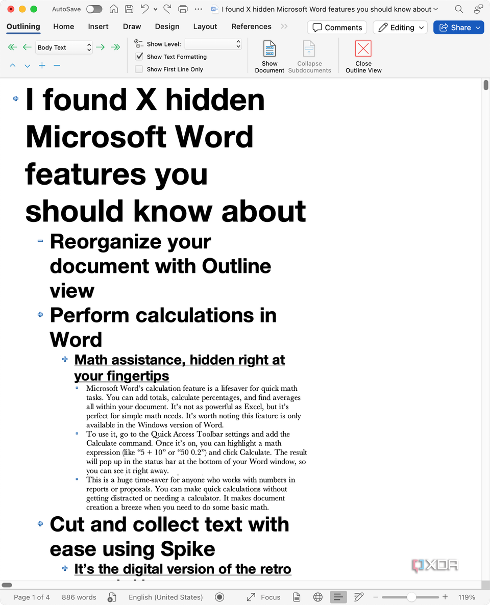 Reorganize text in Outline view_3