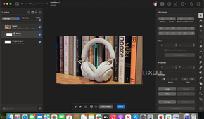 The masking tool in Pixelmator Pro.