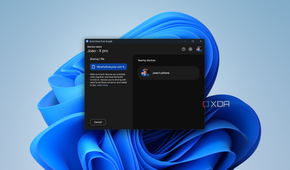 Screenshot of Quick Share from Google while sharing a file with other devices