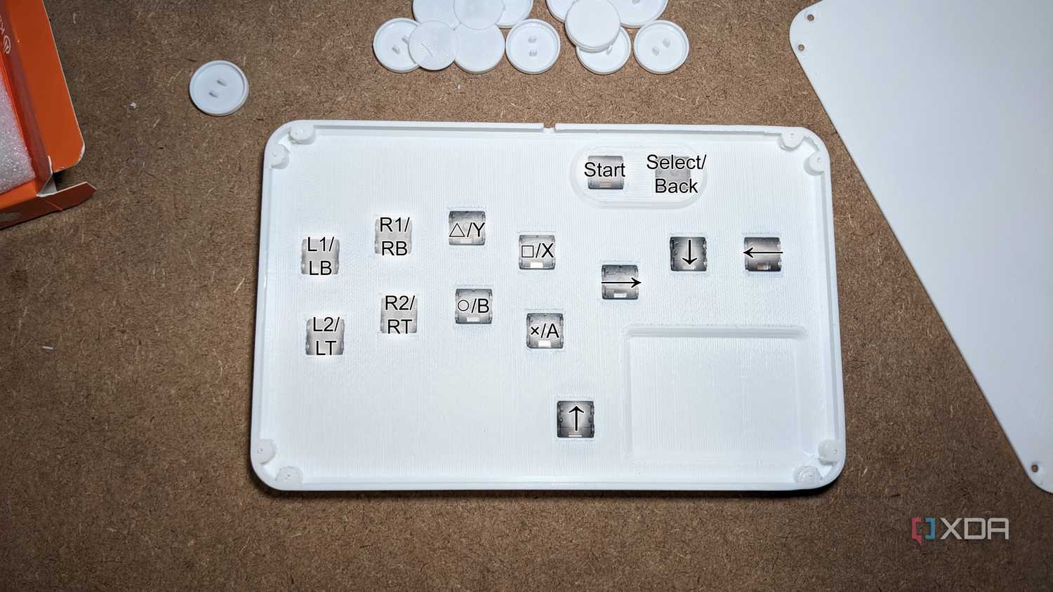 Slimbox fightstick button layout from beneath