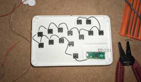 Slimbox fightstick with the ground wires connected