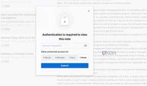 Standard Notes password protection