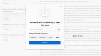 Standard Notes password protection