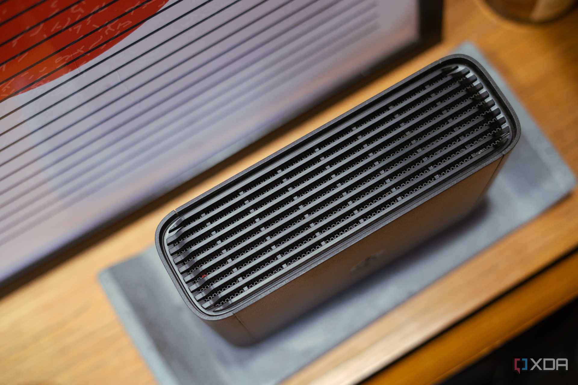 Picture of Synology BeeStation drive showing ventilation