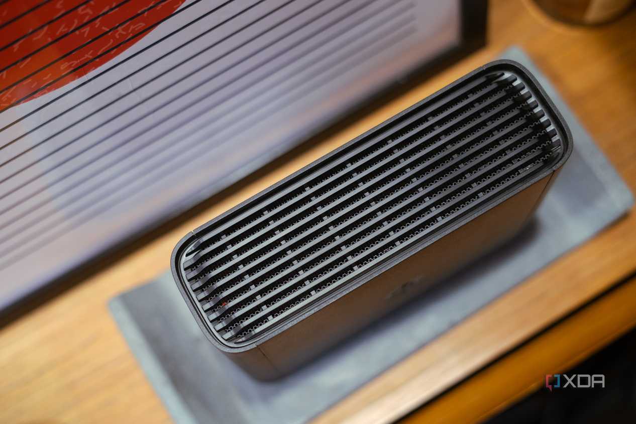 Picture of Synology BeeStation drive showing ventilation