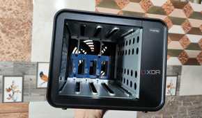 The TerraMaster F4-424 Max NAS with all drives removed