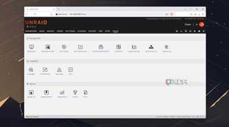 The Tools header in Unraid