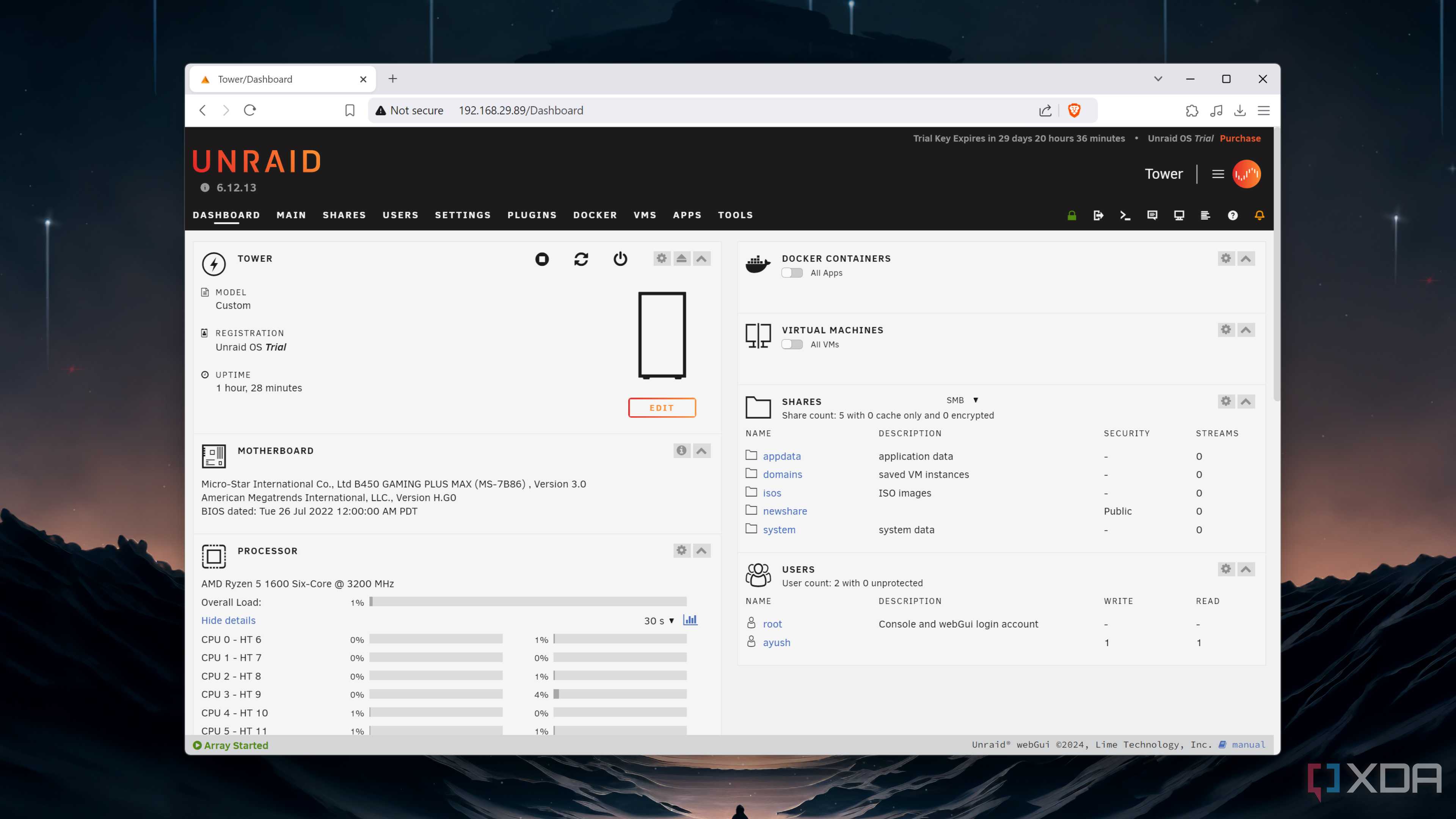 The Unraid Dashboard