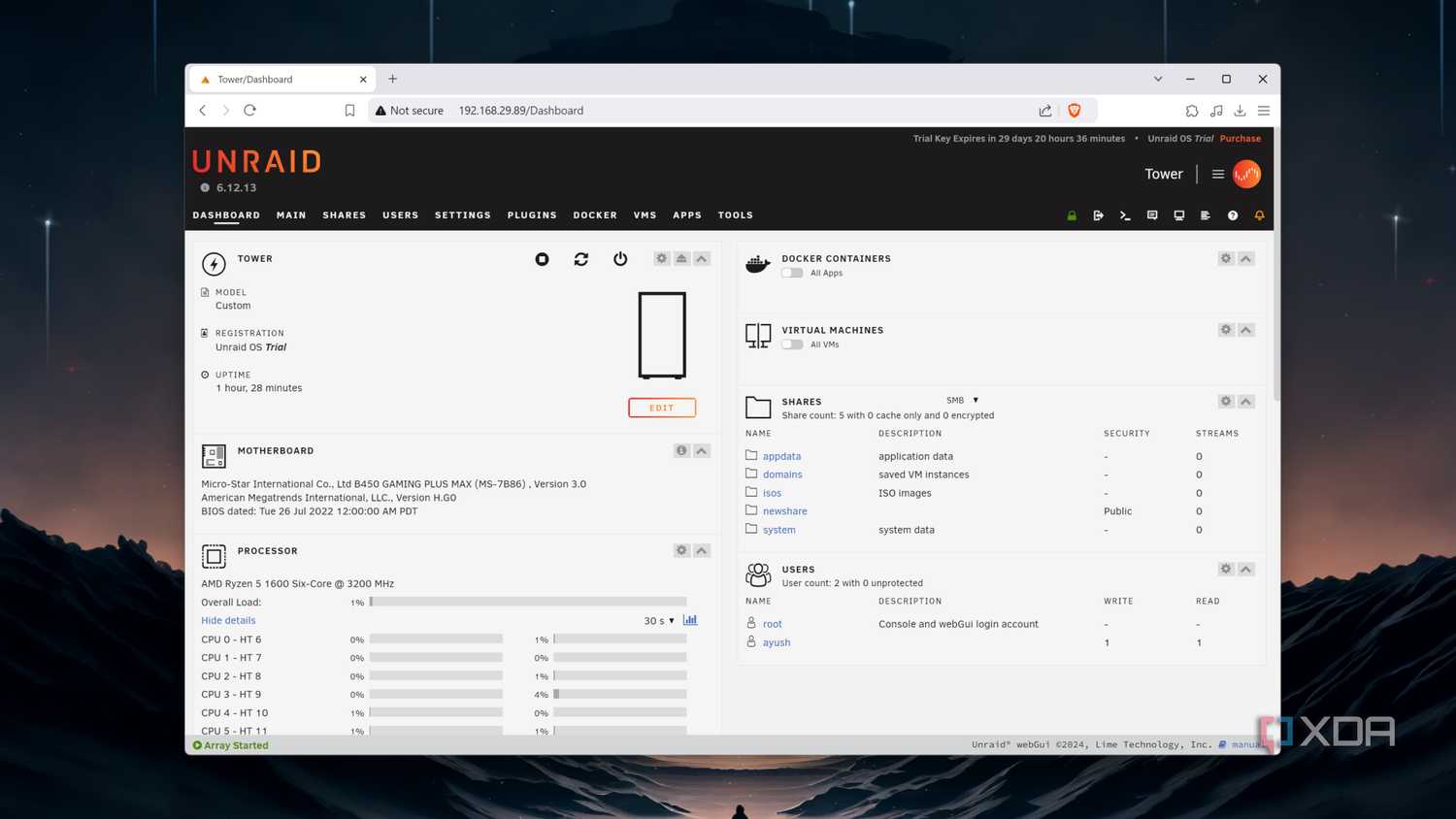The Unraid Dashboard