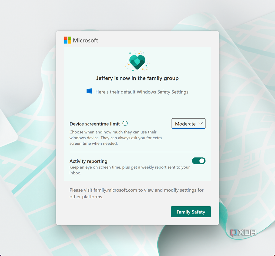 Windows 11 in Family Group