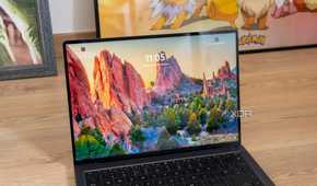 A laptop showing the Windows 11 lock screen